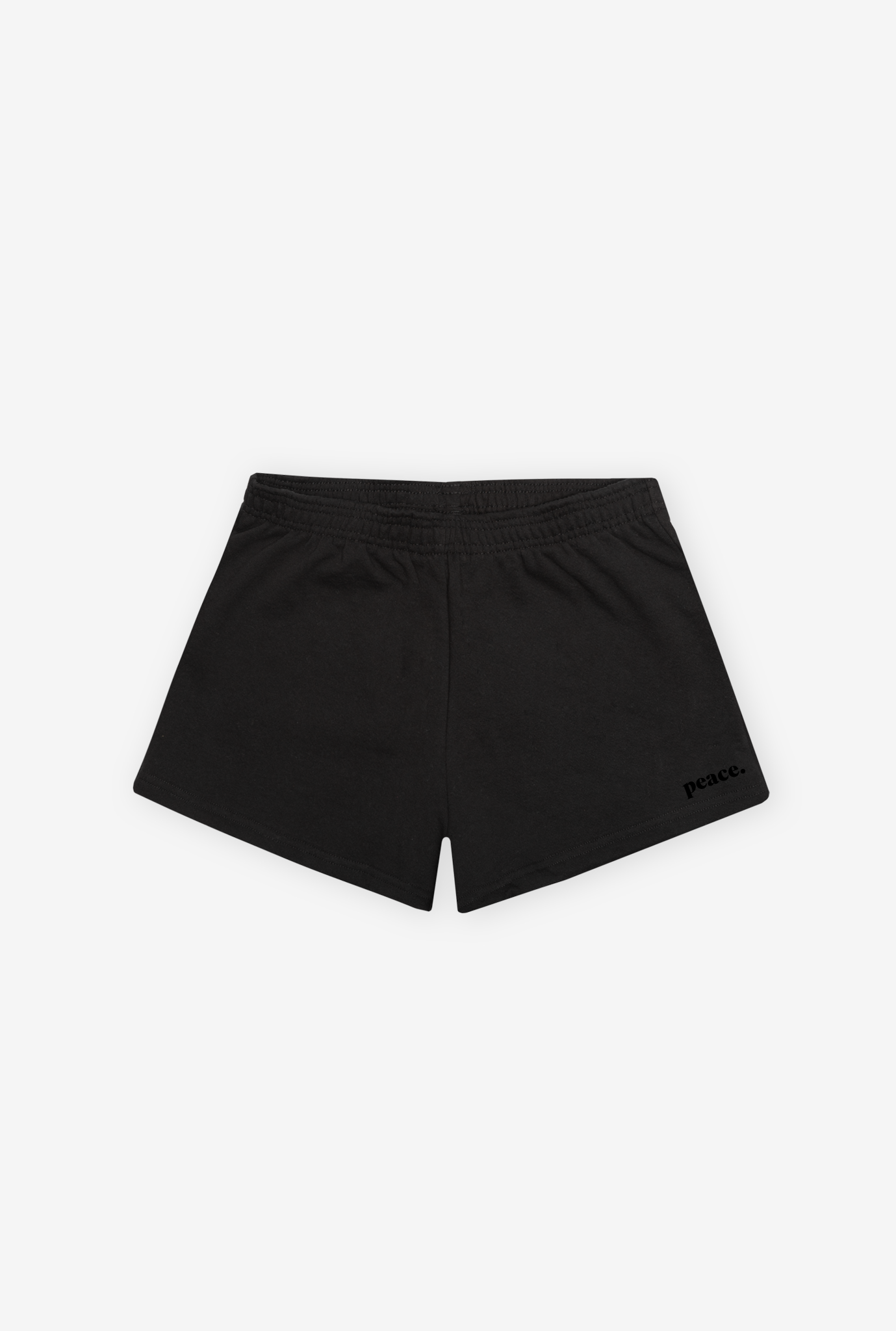 Short en polaire Peace pour femme - Noir