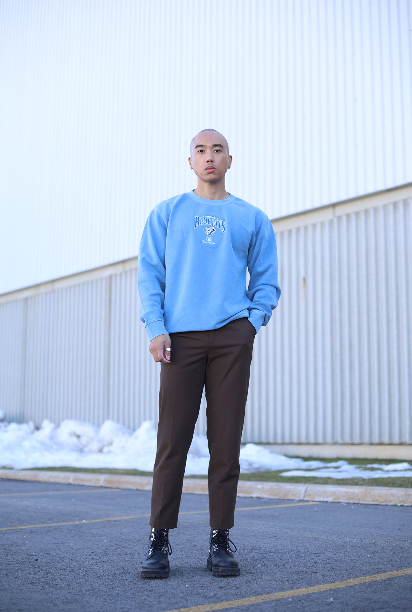 Toronto Blue Jays Vintage Embroidered Crewneck - Blue