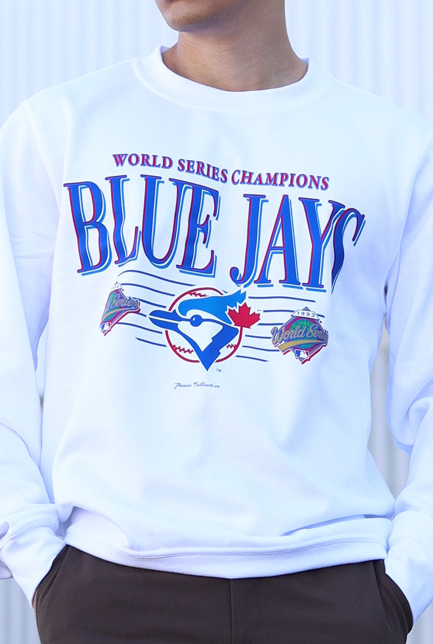 Toronto Blue Jays Throwback Crewneck - White