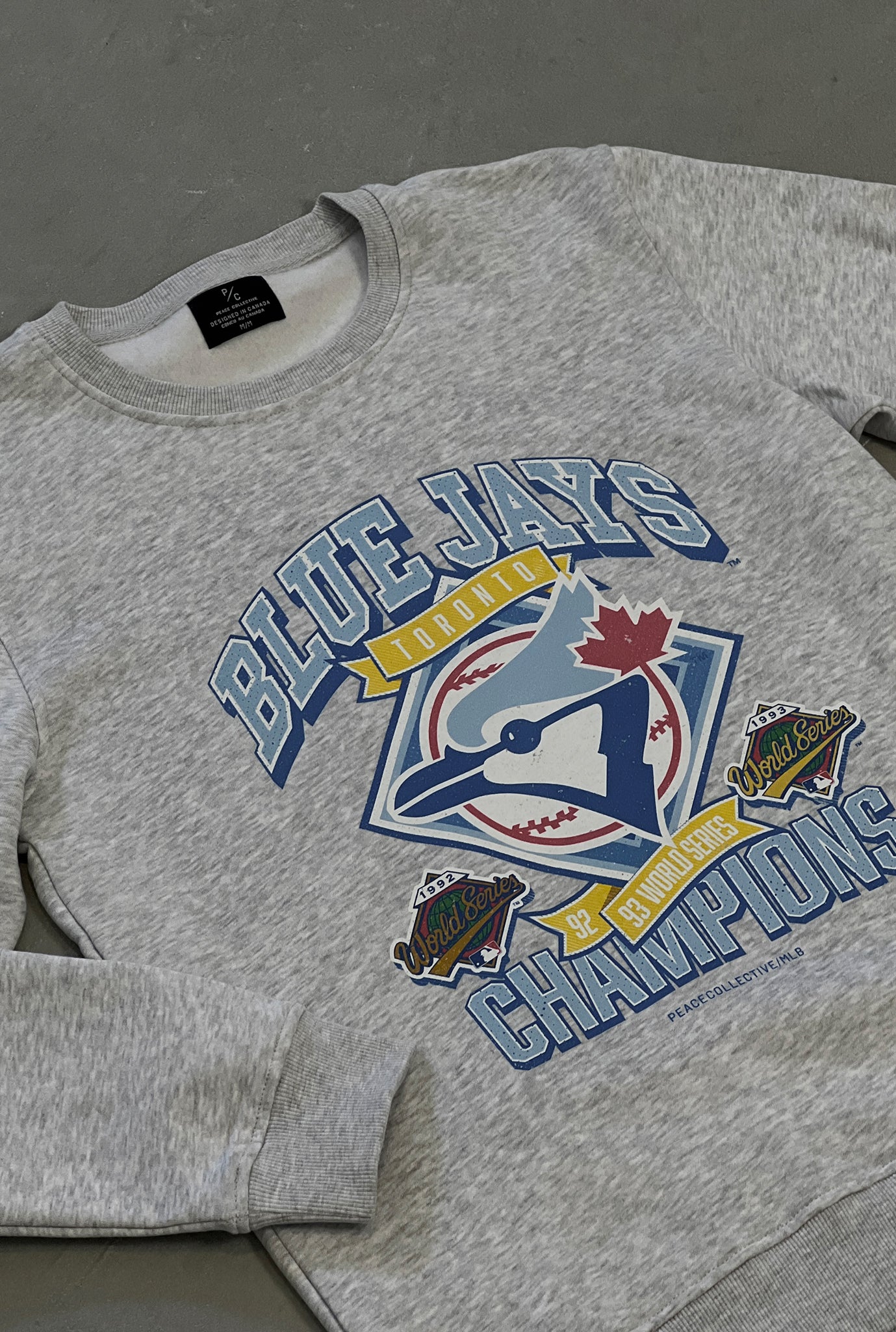 Toronto Blue Jays Vintage Cooperstown Collection Crewneck - Ash