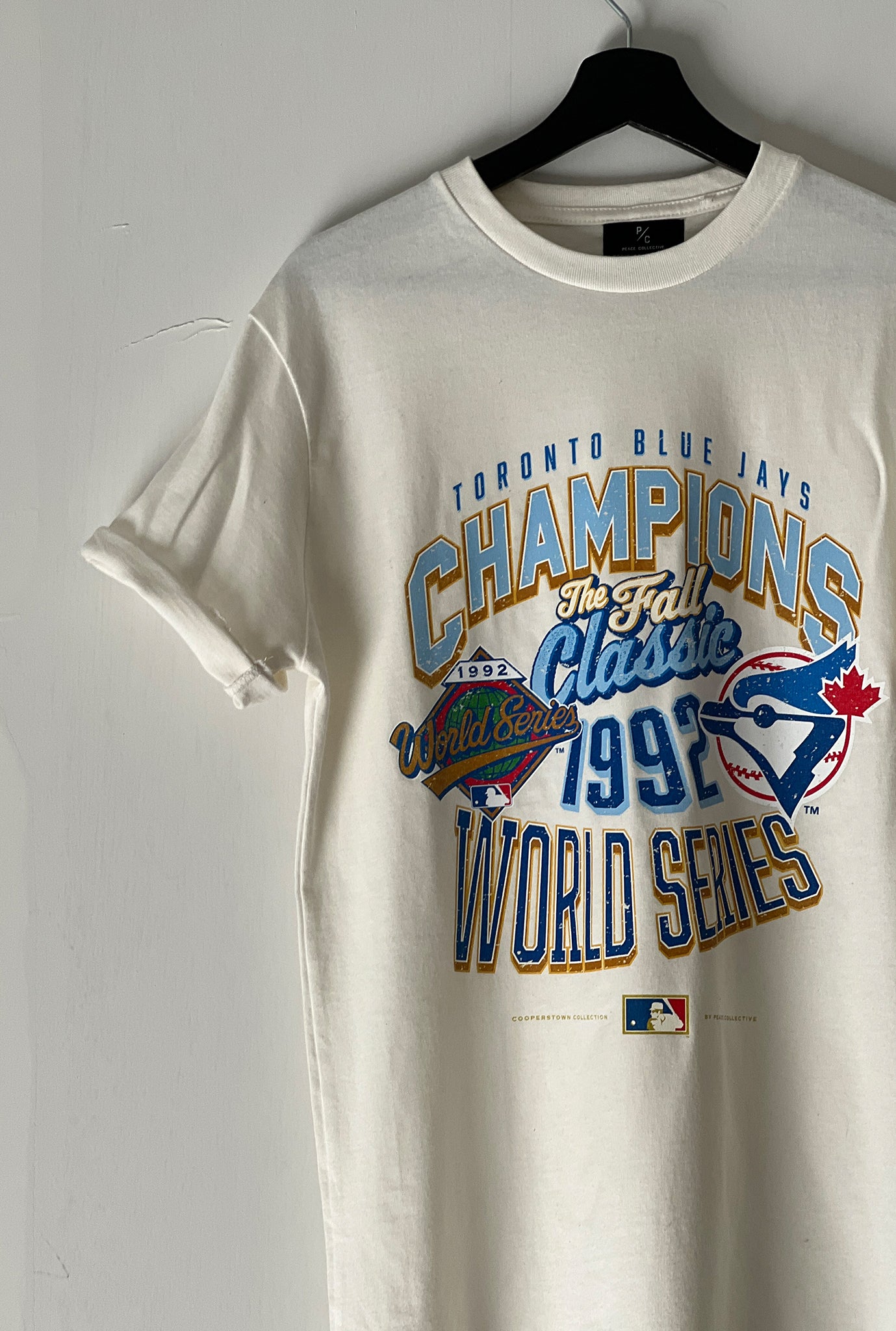 Toronto Blue Jays 1992 World Series Cooperstown Collection Premium T-Shirt - Natur