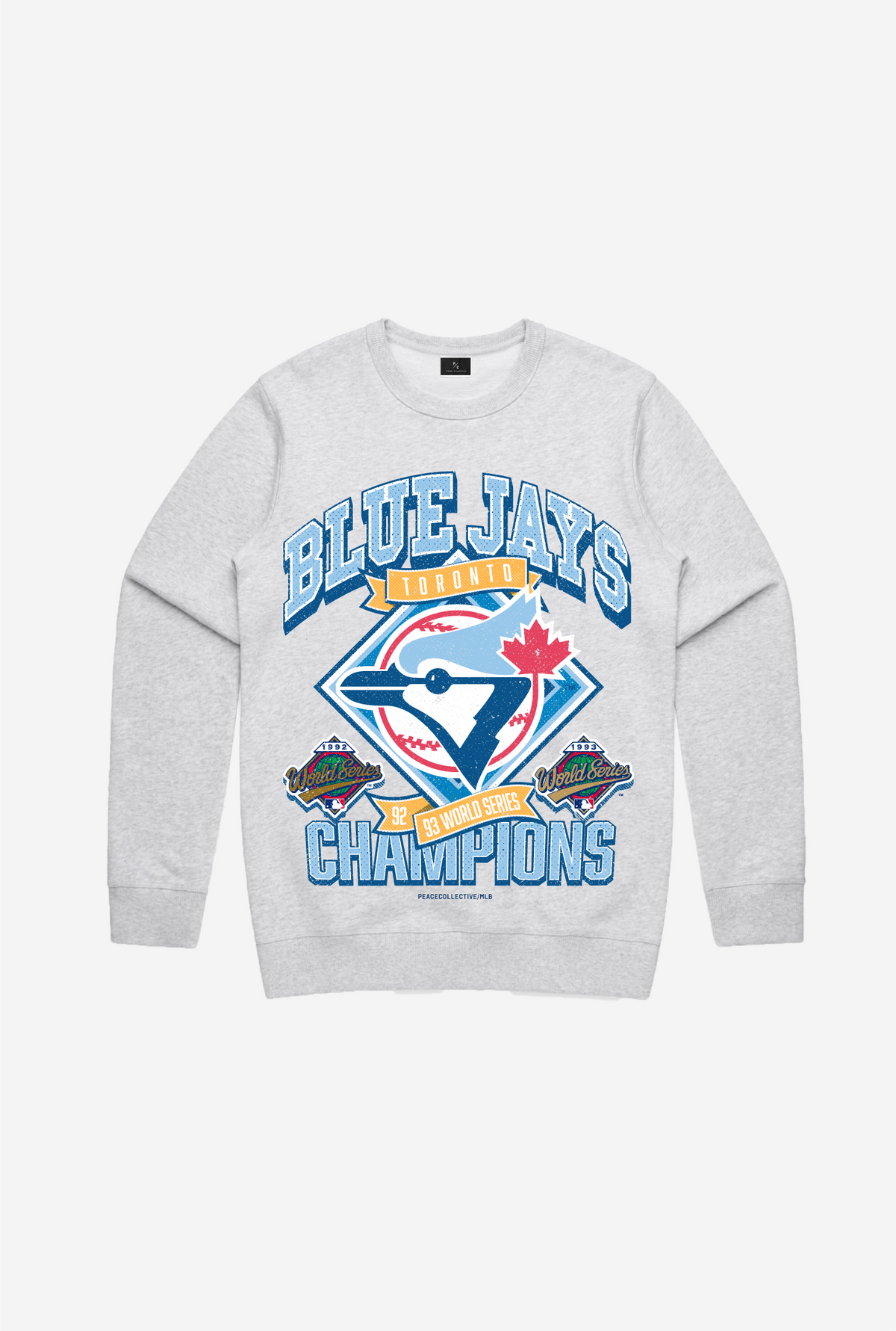 Toronto Blue Jays Vintage Cooperstown Collection Crewneck - Ash