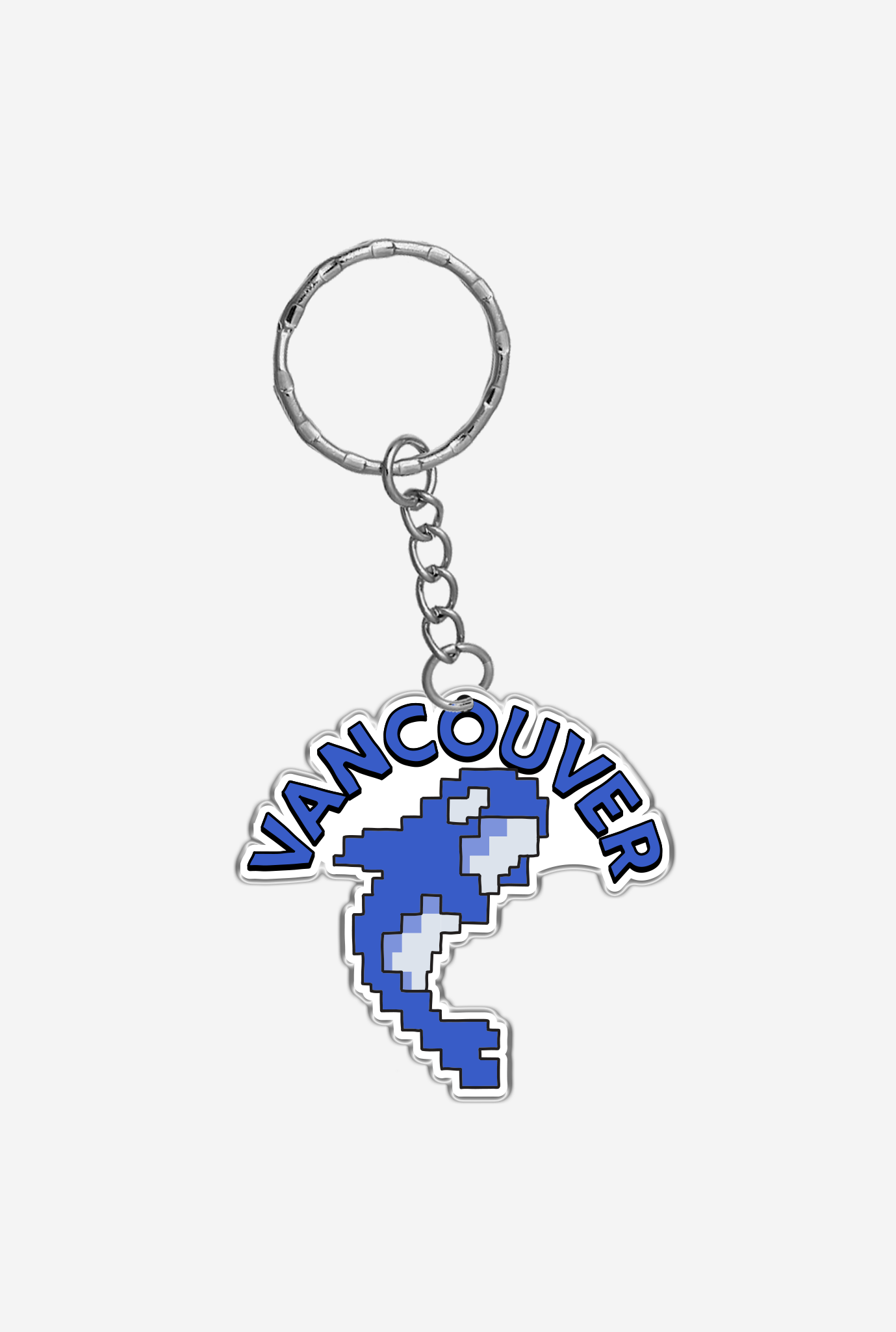Vancouver Digital Orca Keychain