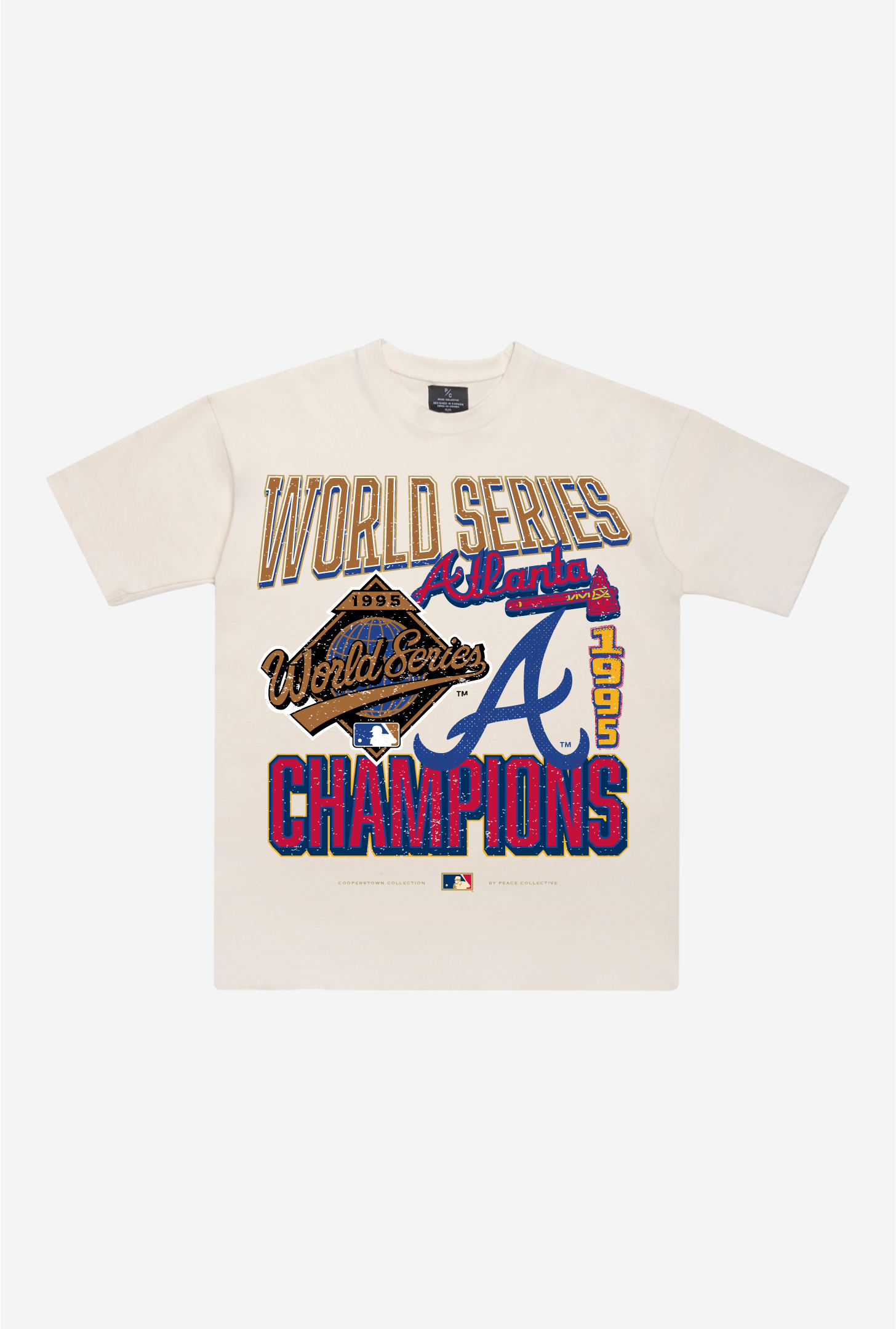 Atlanta Braves 1995 World Series Cooperstown Collection Premium T-Shirt - Natural