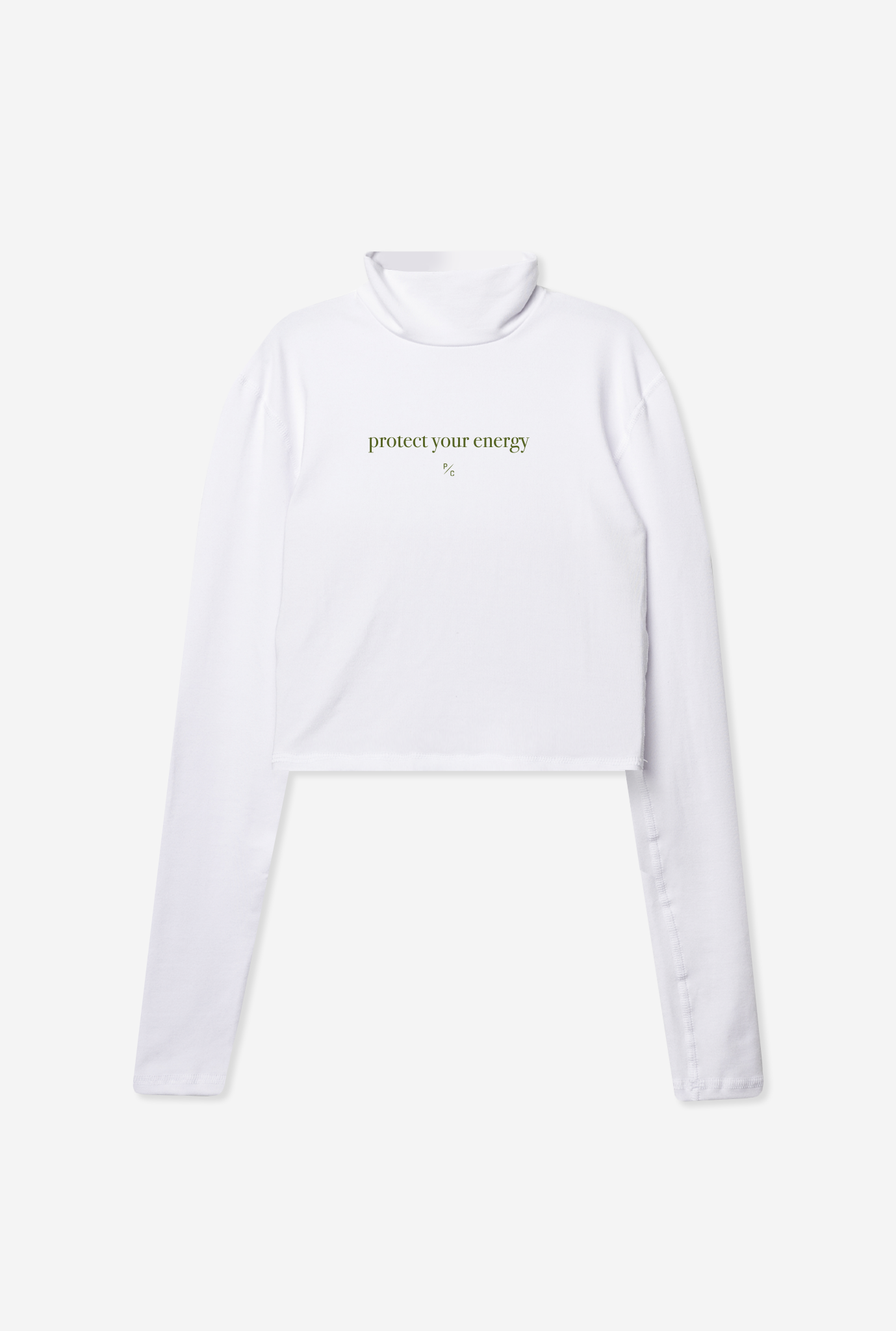 Protect Your Energy Movement™ Mock Neck - White