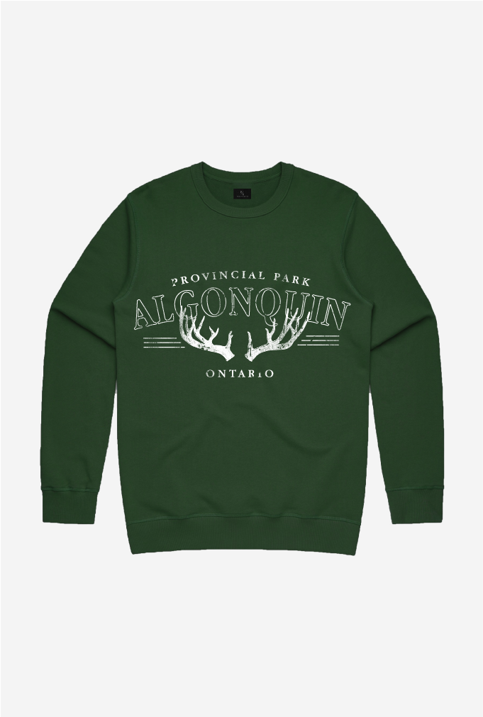 Algonquin Vintage Crewneck - Forest Green