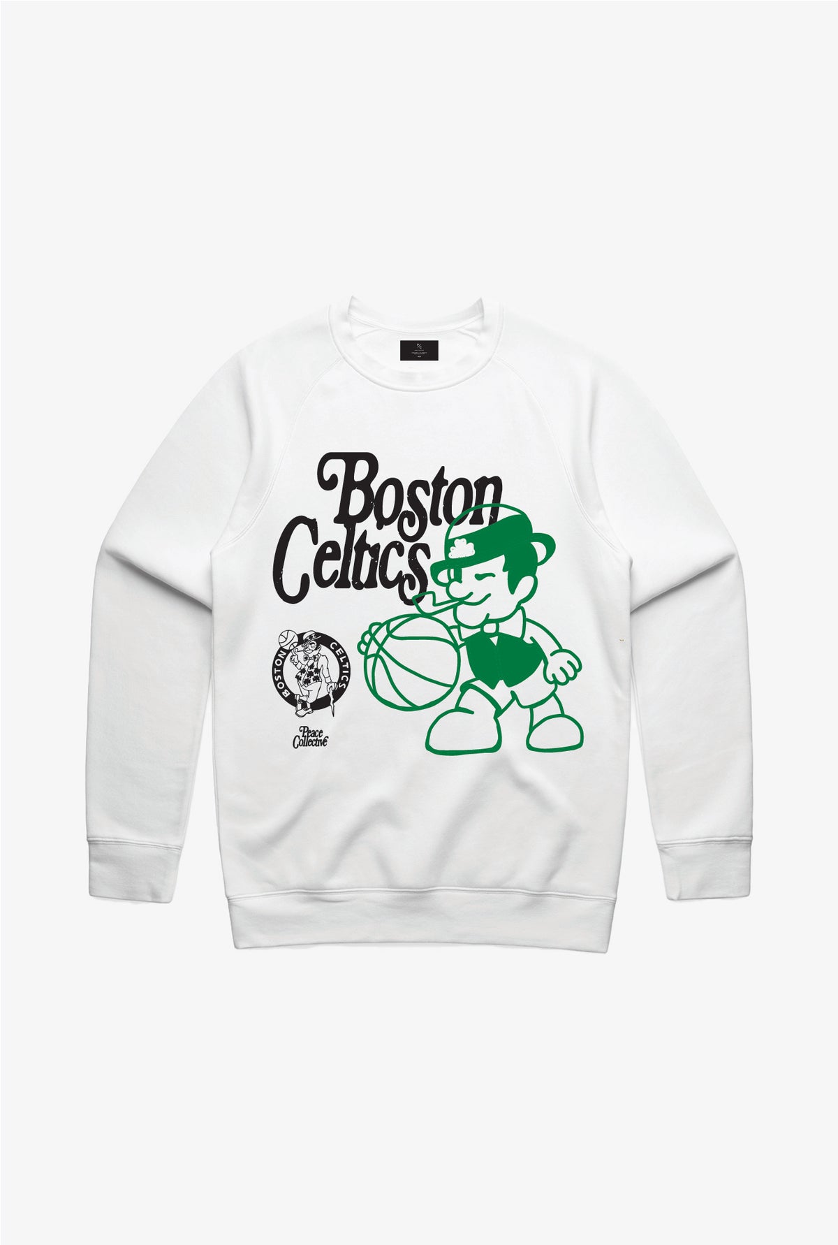 Boston Celtics Maskottchen Rundhalsausschnitt - Weiß