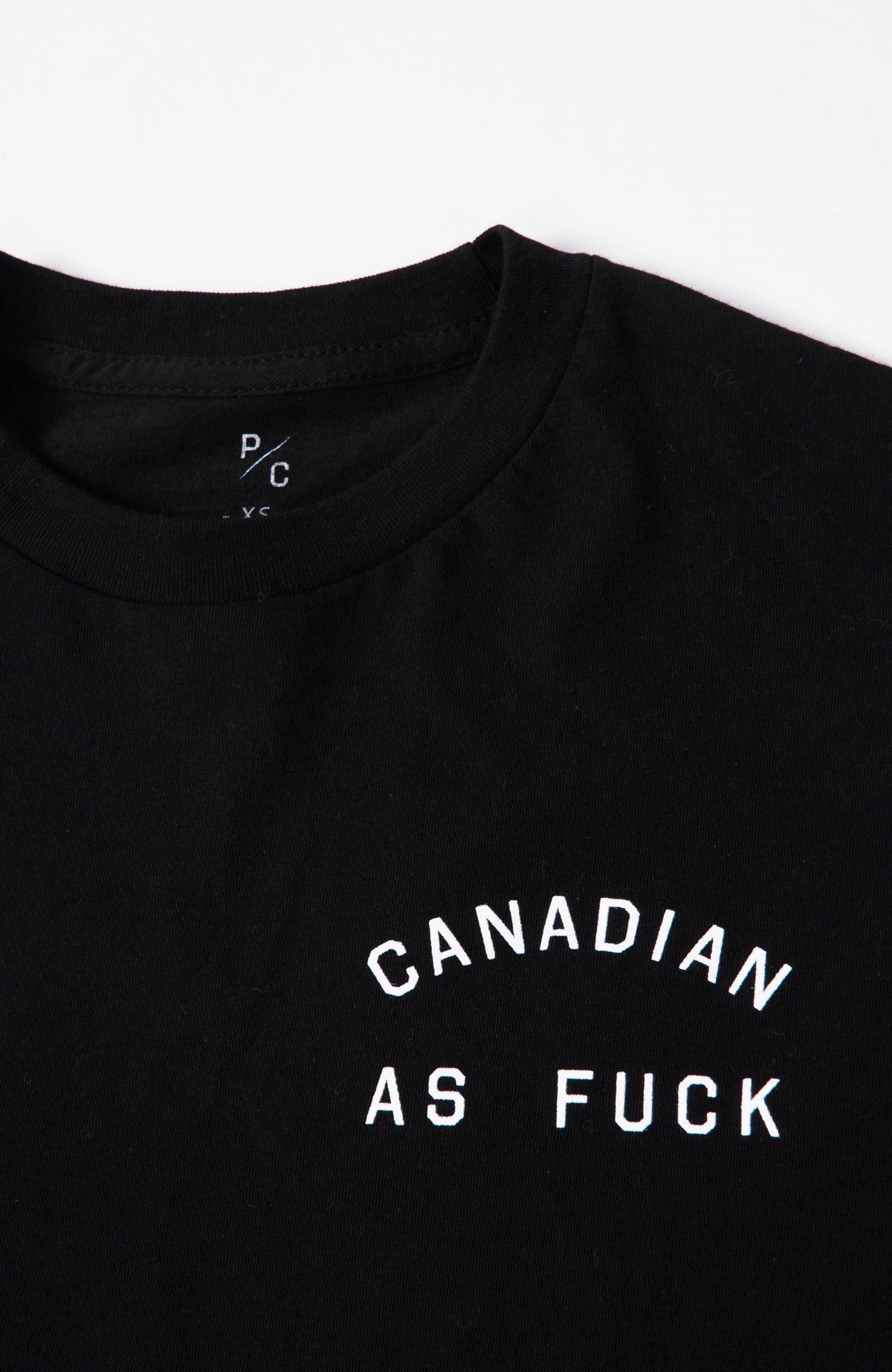 T-shirt Canadien comme un con - Noir