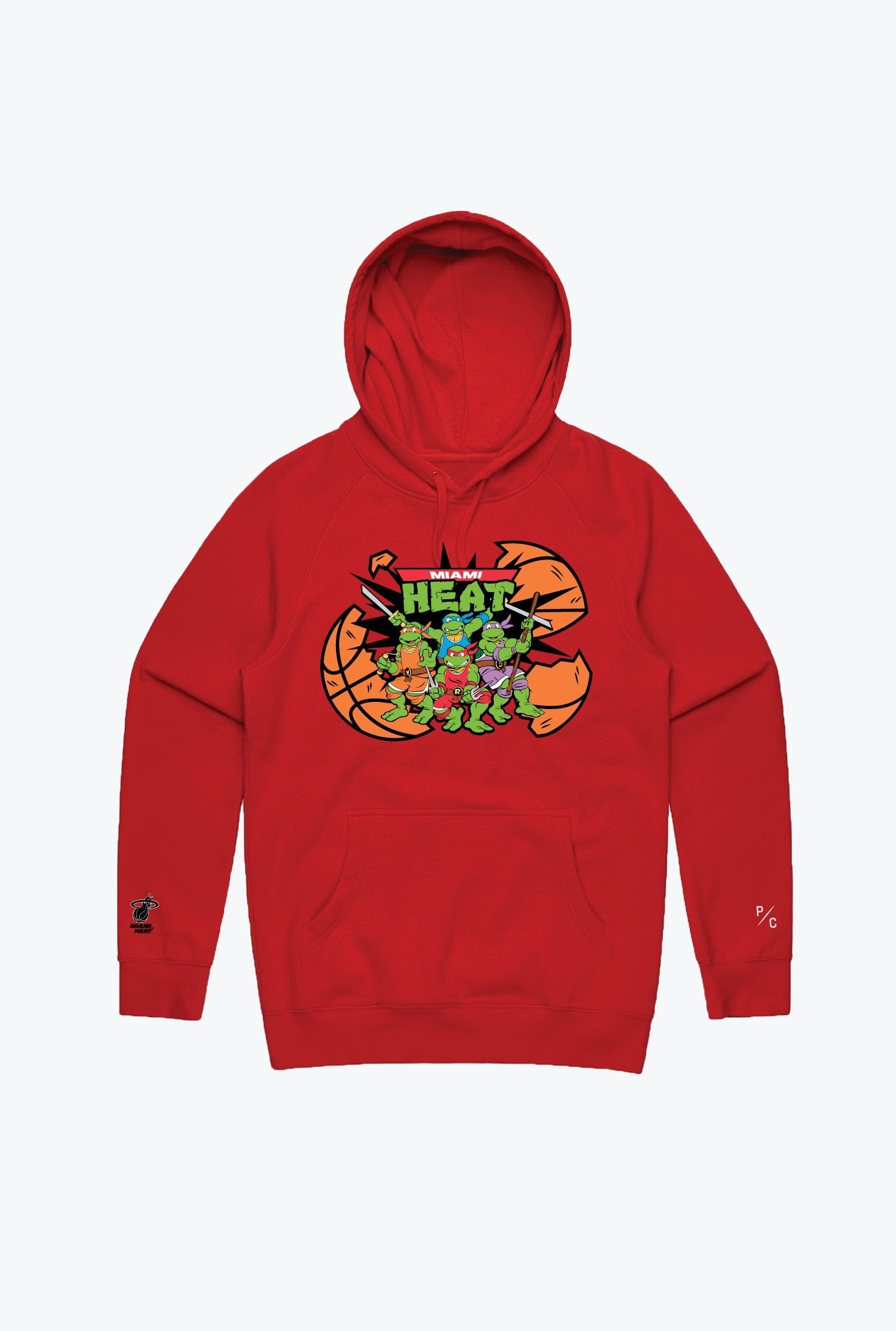 P/C x TMNT Miami Heat Hoodie - Red