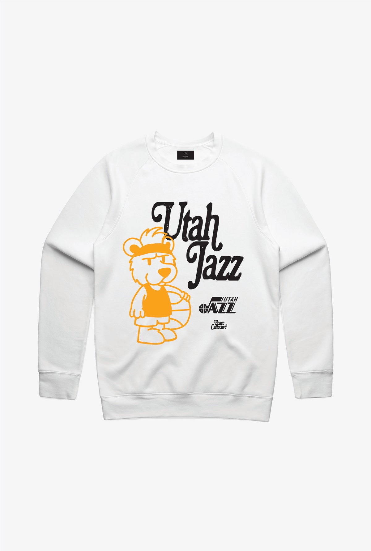 Utah Jazz Mascot Crewneck - White