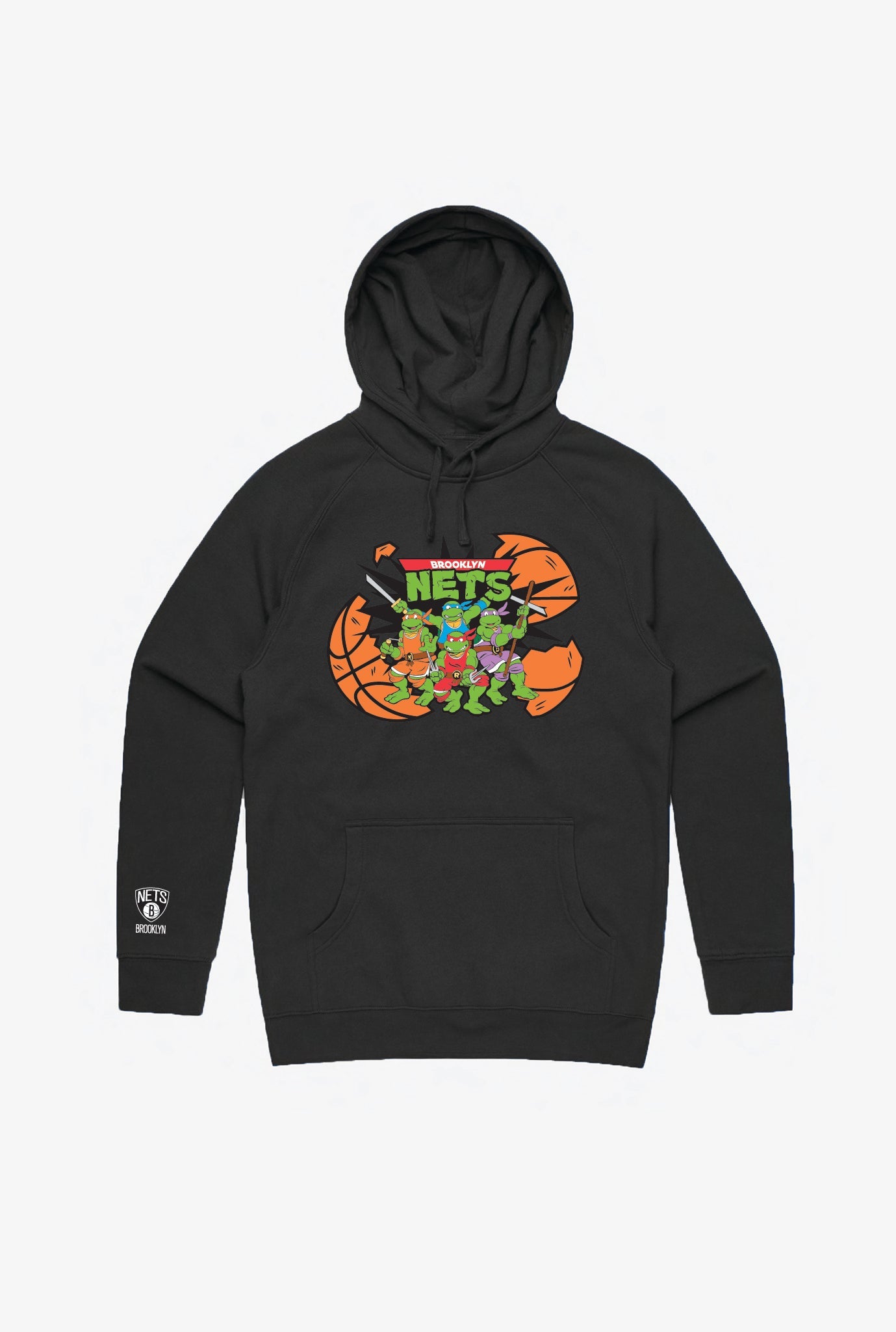 P/C x TMNT Brooklyn Nets Hoodie - Black