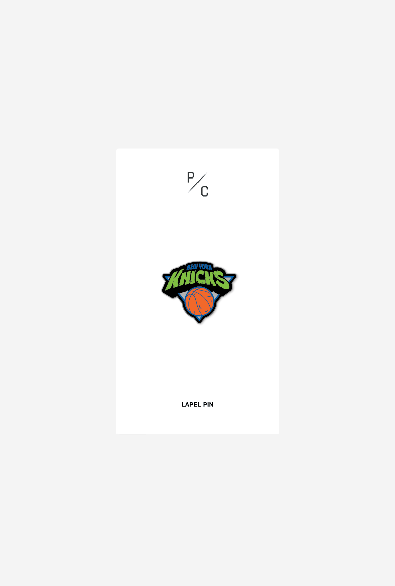 P/C x TMNT New York Knicks Lapel Pin