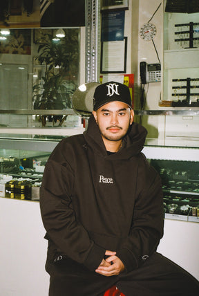 Peace Emblem SuperHeavy™️ Hoodie - Off Black