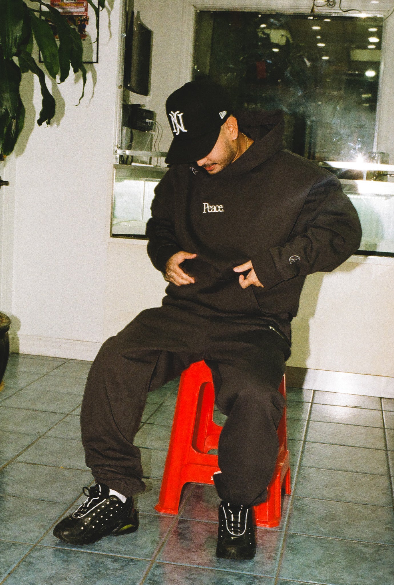 Peace Emblem SuperHeavy™️ Hoodie - Off Black