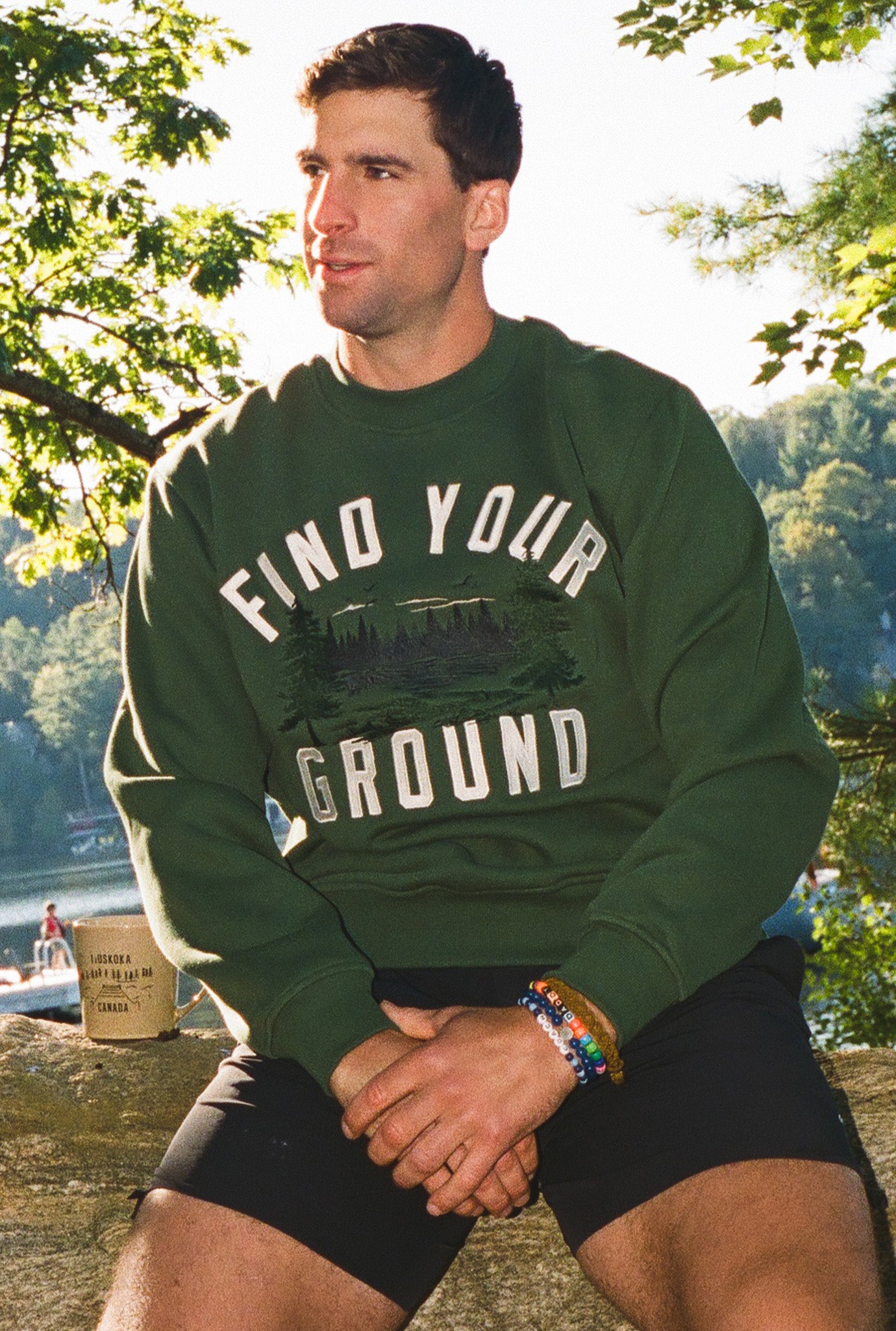 P/C x John Tavares Heavyweight Crewneck - Forest Green