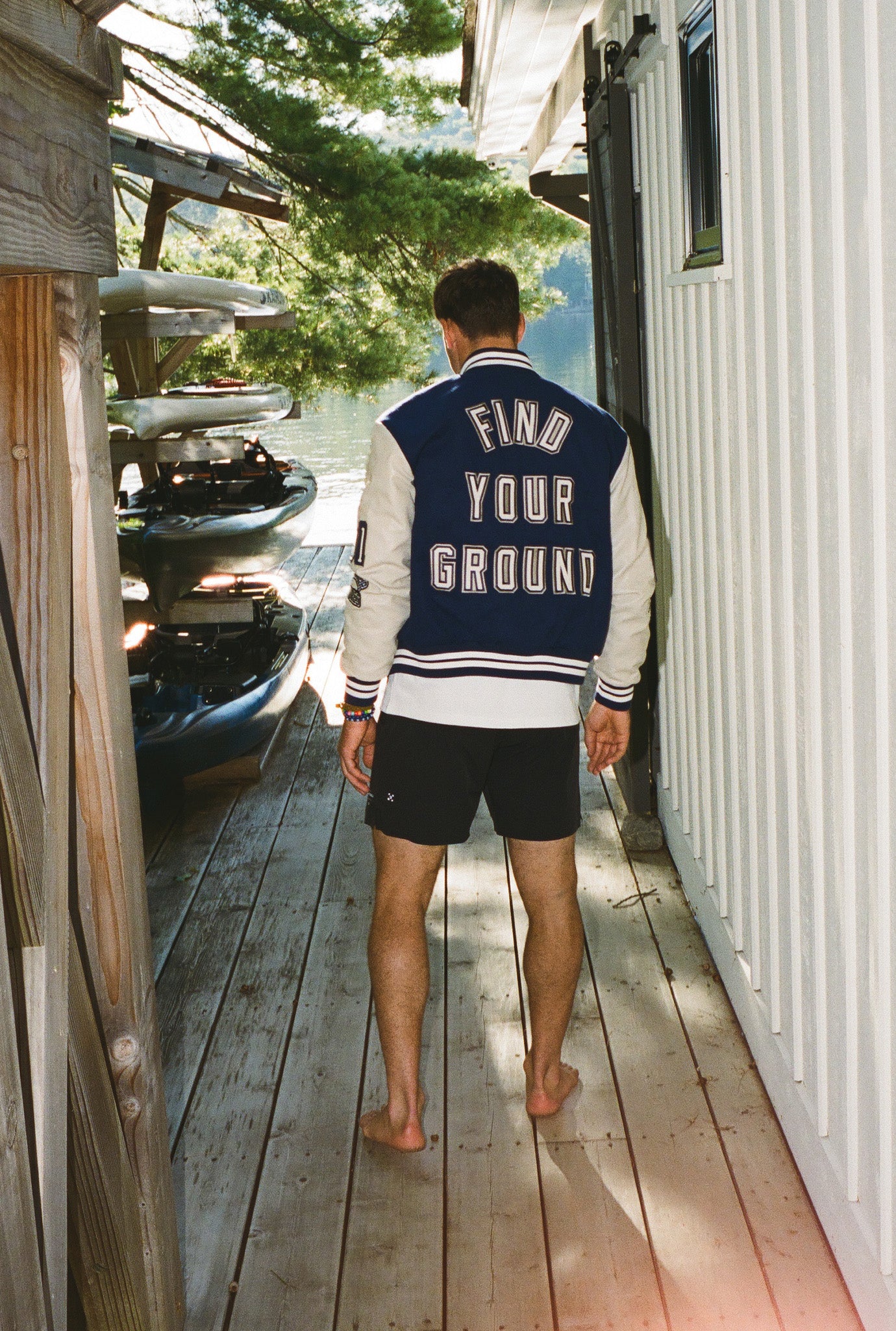 P/C x John Tavares Varsity Jacket - Navy