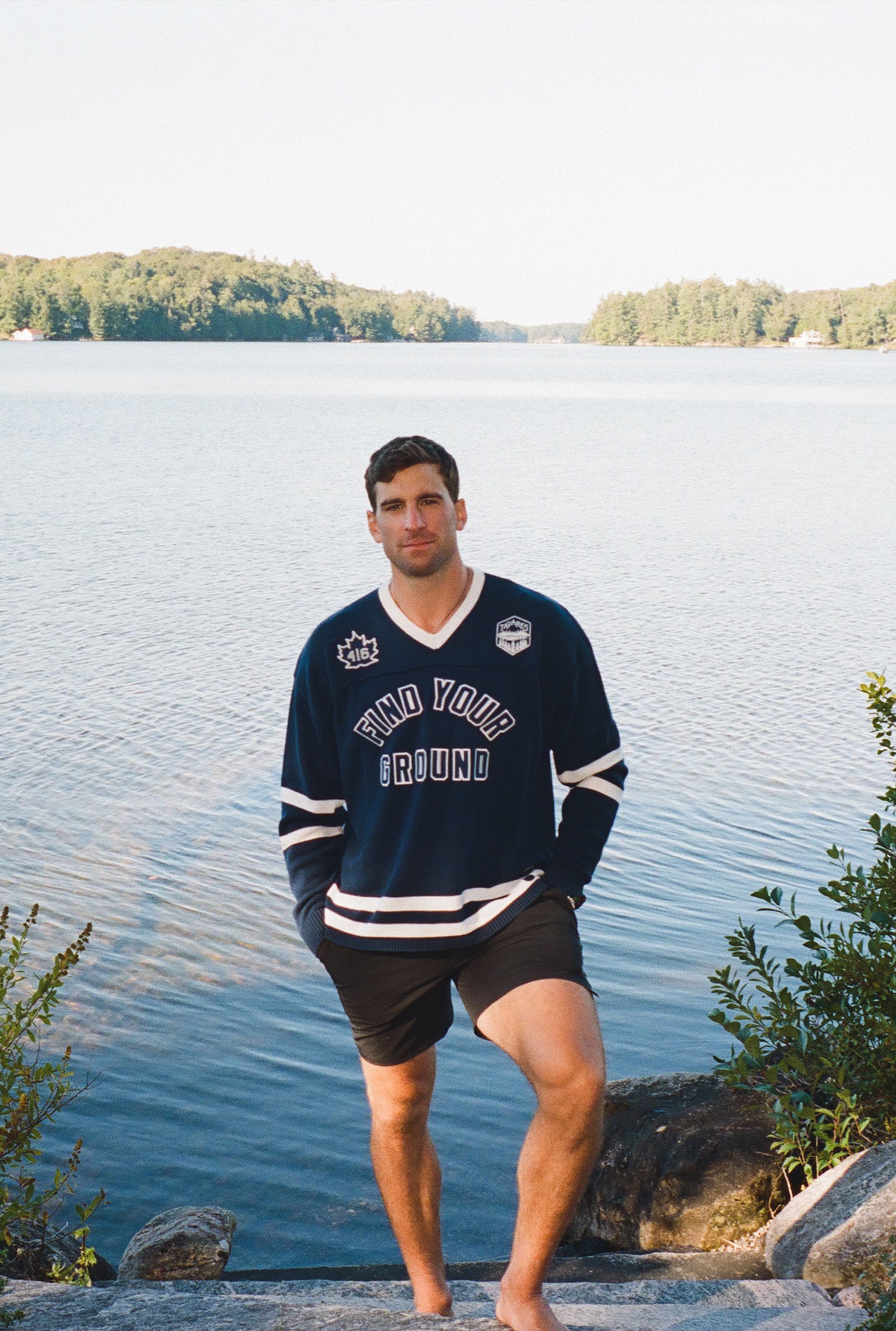 P/C x John Tavares Knit Long Sleeve Jersey - True Navy