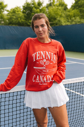 Tennis Canada Tennis Court Crewneck - Red