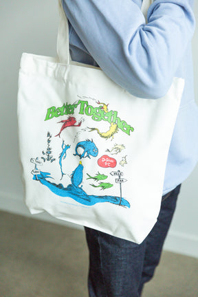 One Fish Two Fish Better Together Tote Bag - Natural