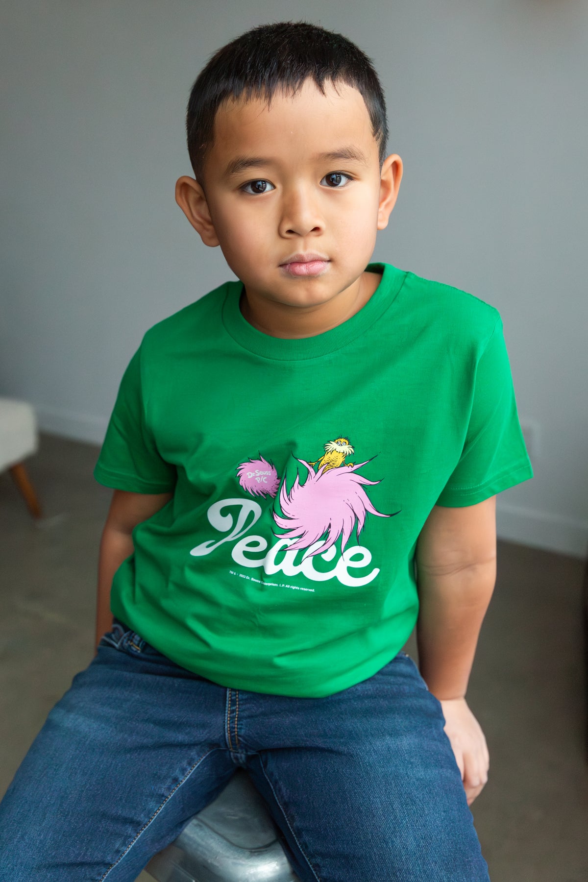 The Lorax Vintage Character Youth T-Shirt - Forest Green