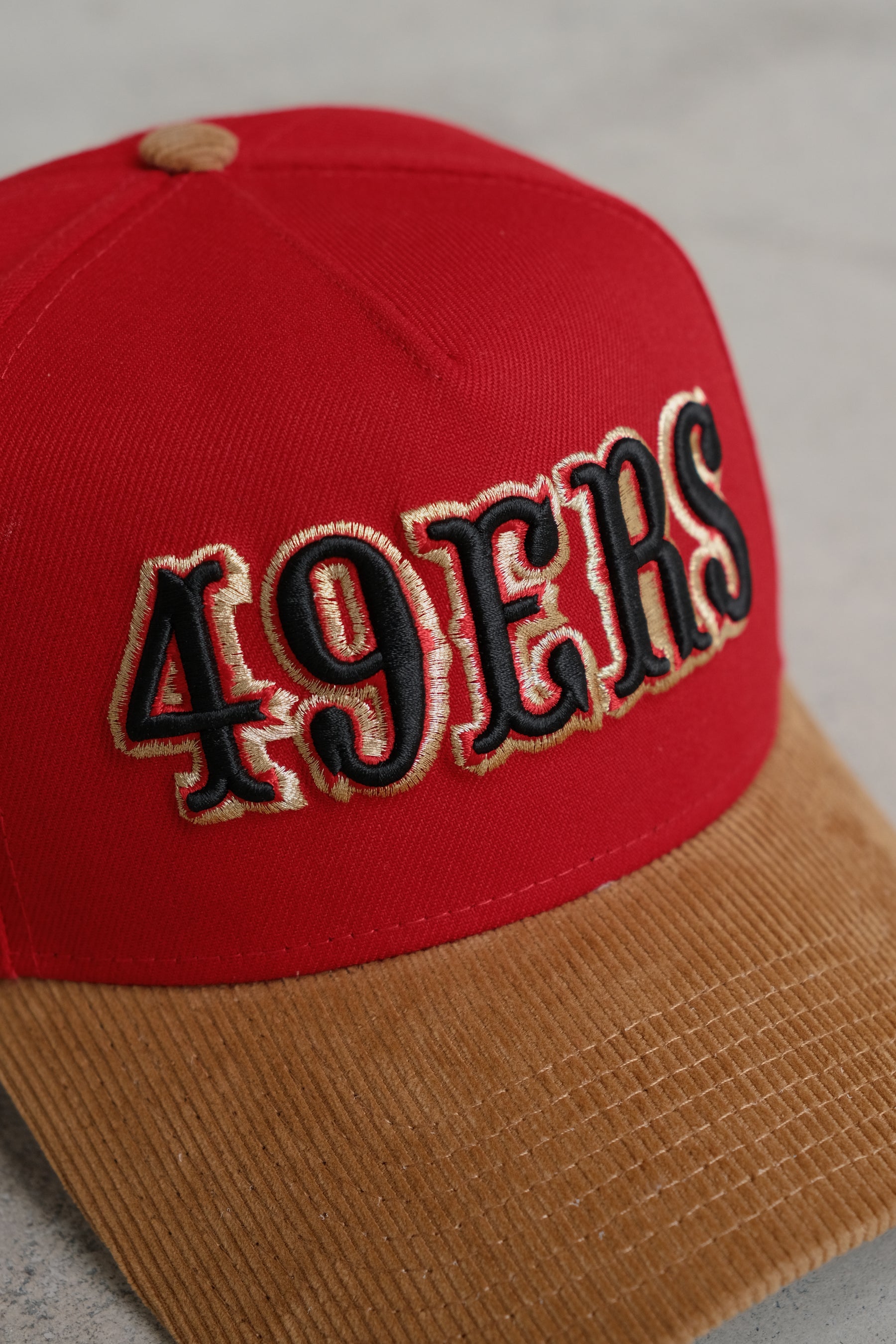 San Fransisco 49ers 9FORTY A-Frame Scarlet Wheat