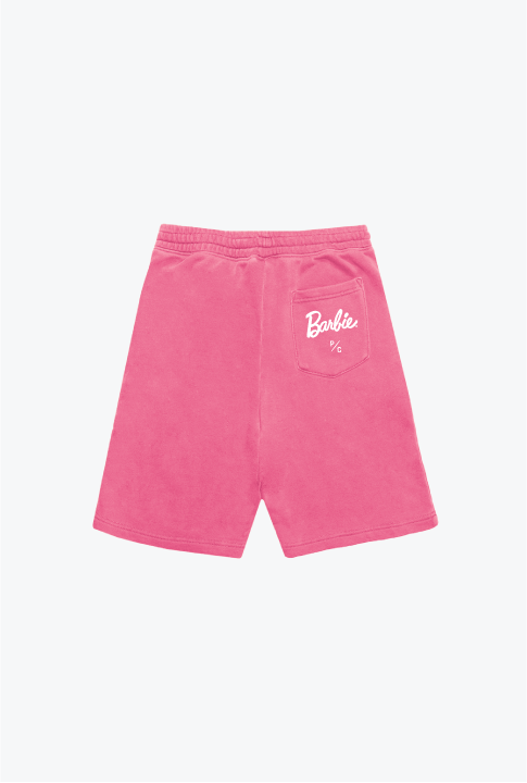 Barbie is Everything Pigment Dye Shorts - Pink