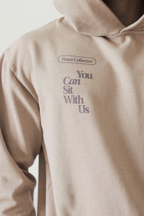 You Can Sit With Us Heavyweight Hoodie - Burro