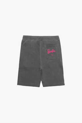 Barbie is Everything Pigment Dye Shorts - Black
