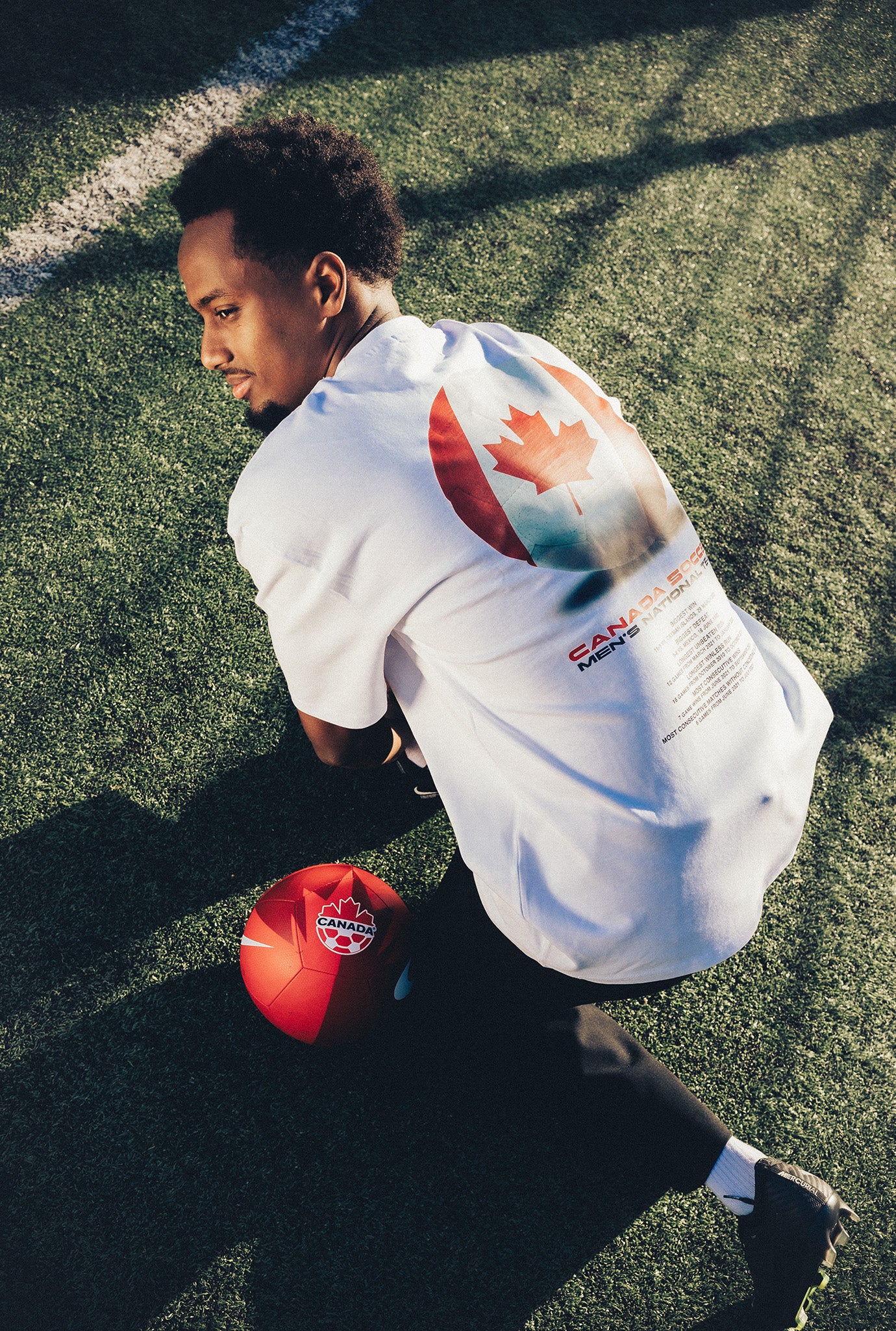 Canada Soccer Heavyweight T-Shirt - White