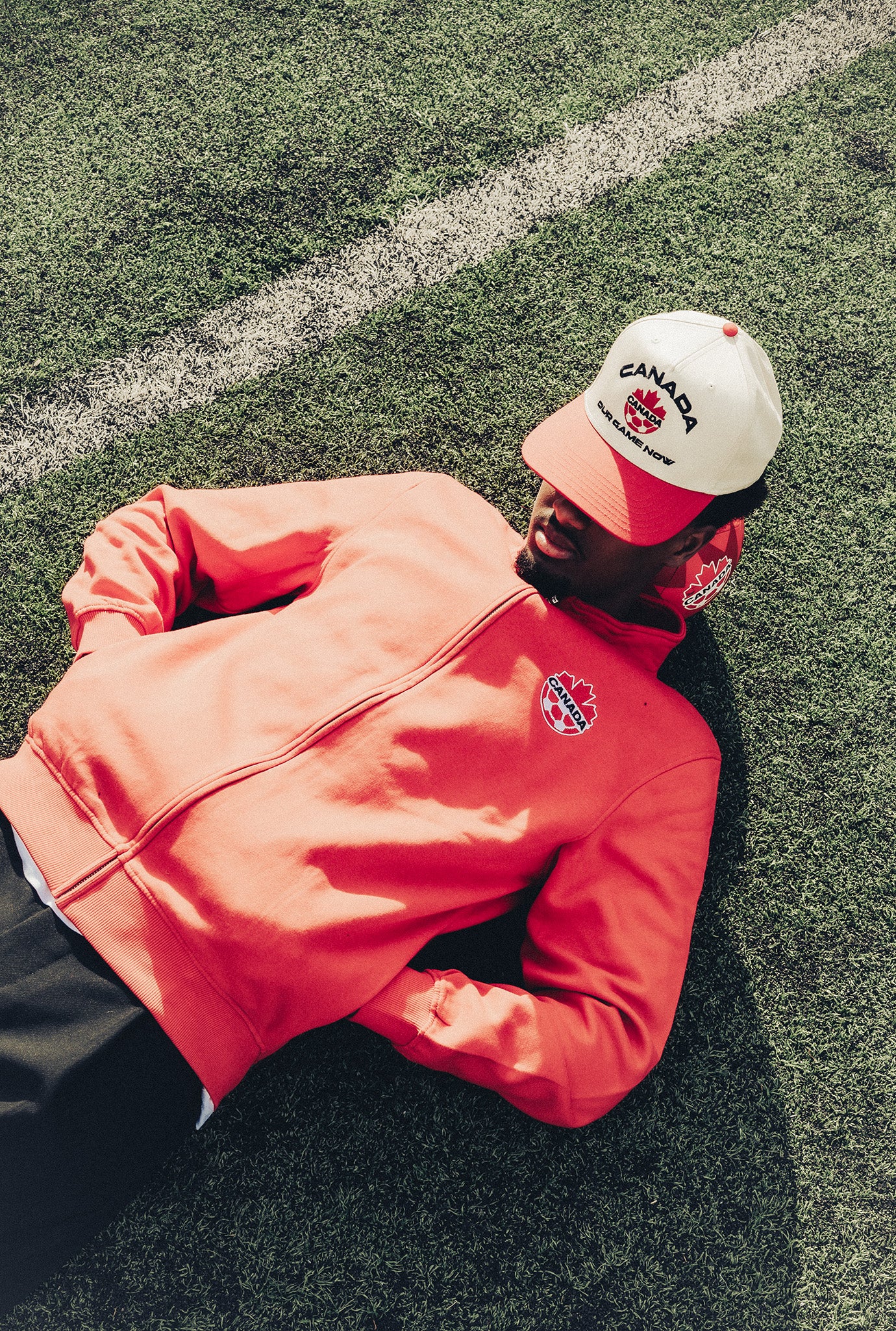 Canada Soccer Full Zip Sweater - Red