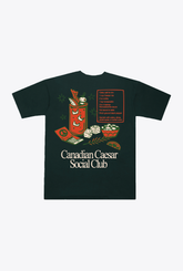 Backyard Canadian Ceasar Club Heavyweight T-Shirt - Forest Green