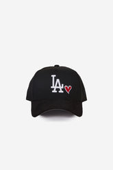 Los Angeles Dodgers Heart 9FORTY A-Frame Cap - Black