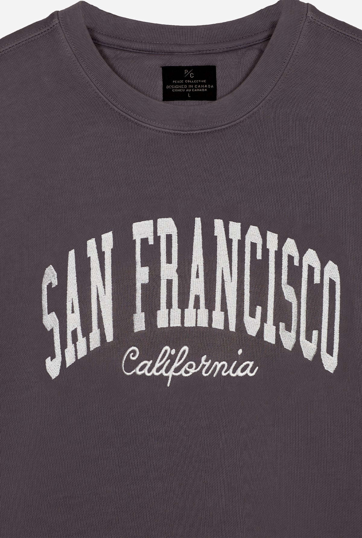 San Francisco Tourist Pigment Dye Crewneck - Black