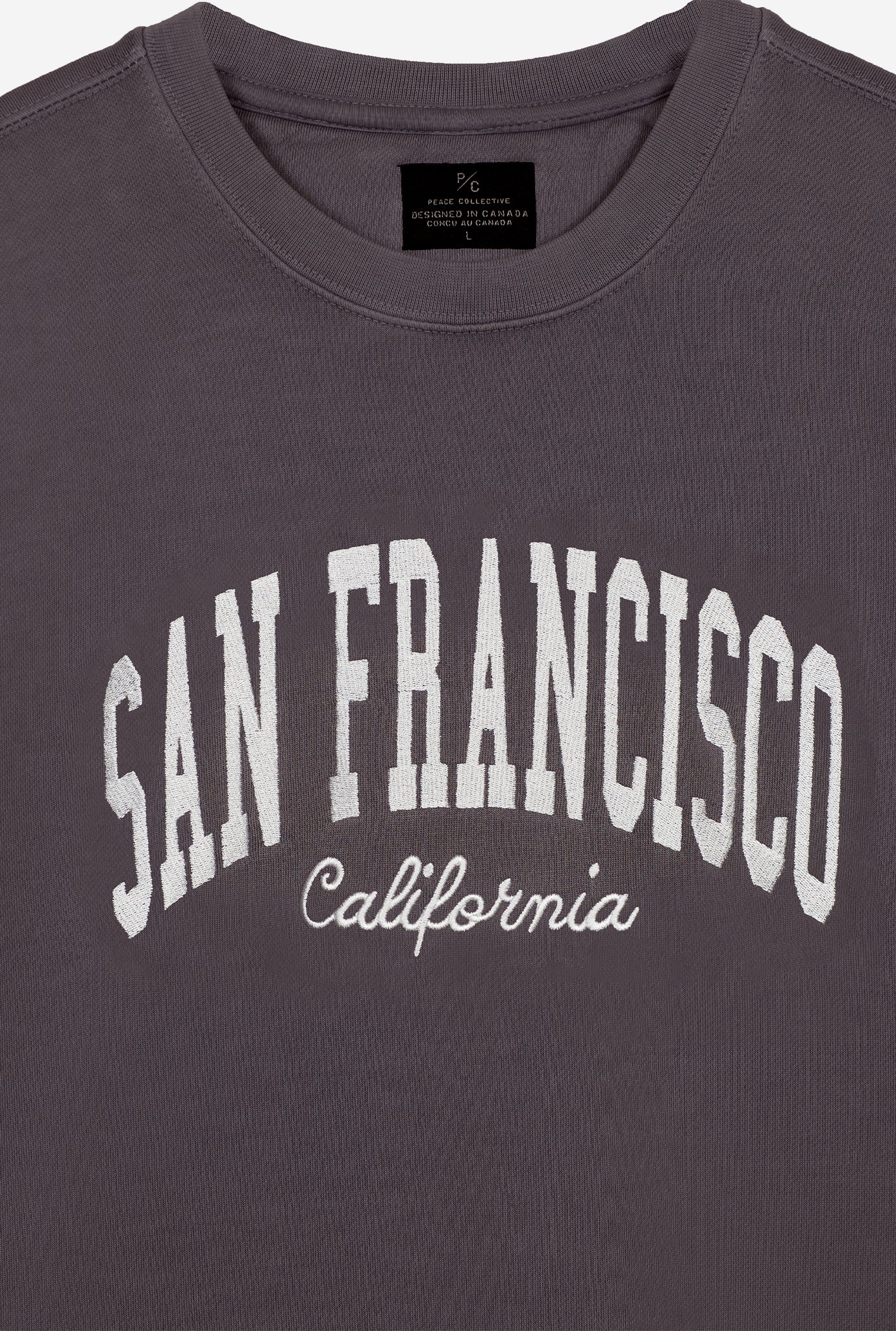 San Francisco Tourist Pigment Dye Crewneck - Black
