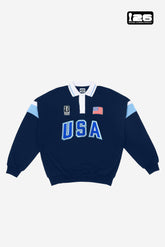 FIFA Rugby-Weltmeisterschaft 2026™ USA Oversized-Trikot – Marineblau/Hellblau