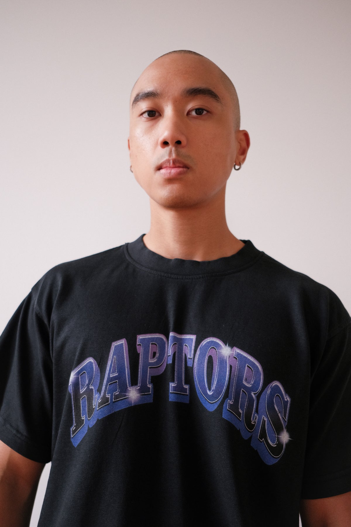 Toronto Raptors Graffiti Pigment Dye Heavyweight T-Shirt - Black