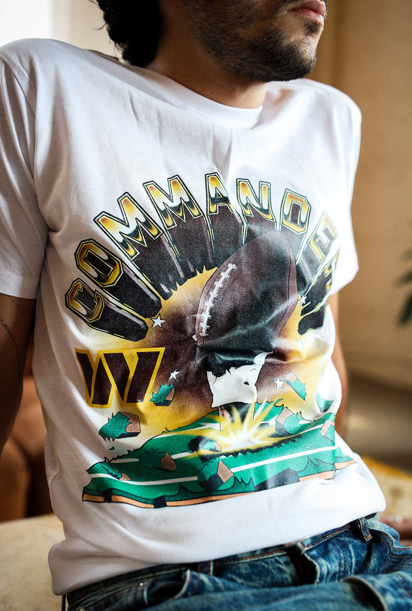 Washington Commanders Vintage Clubhouse T-Shirt - White
