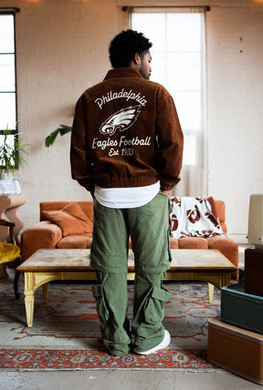 Philadelphia Eagles Sport Through Texture Corduroy Jacket - Brown