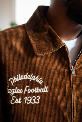Philadelphia Eagles Sport Through Texture Corduroy Jacket - Brown