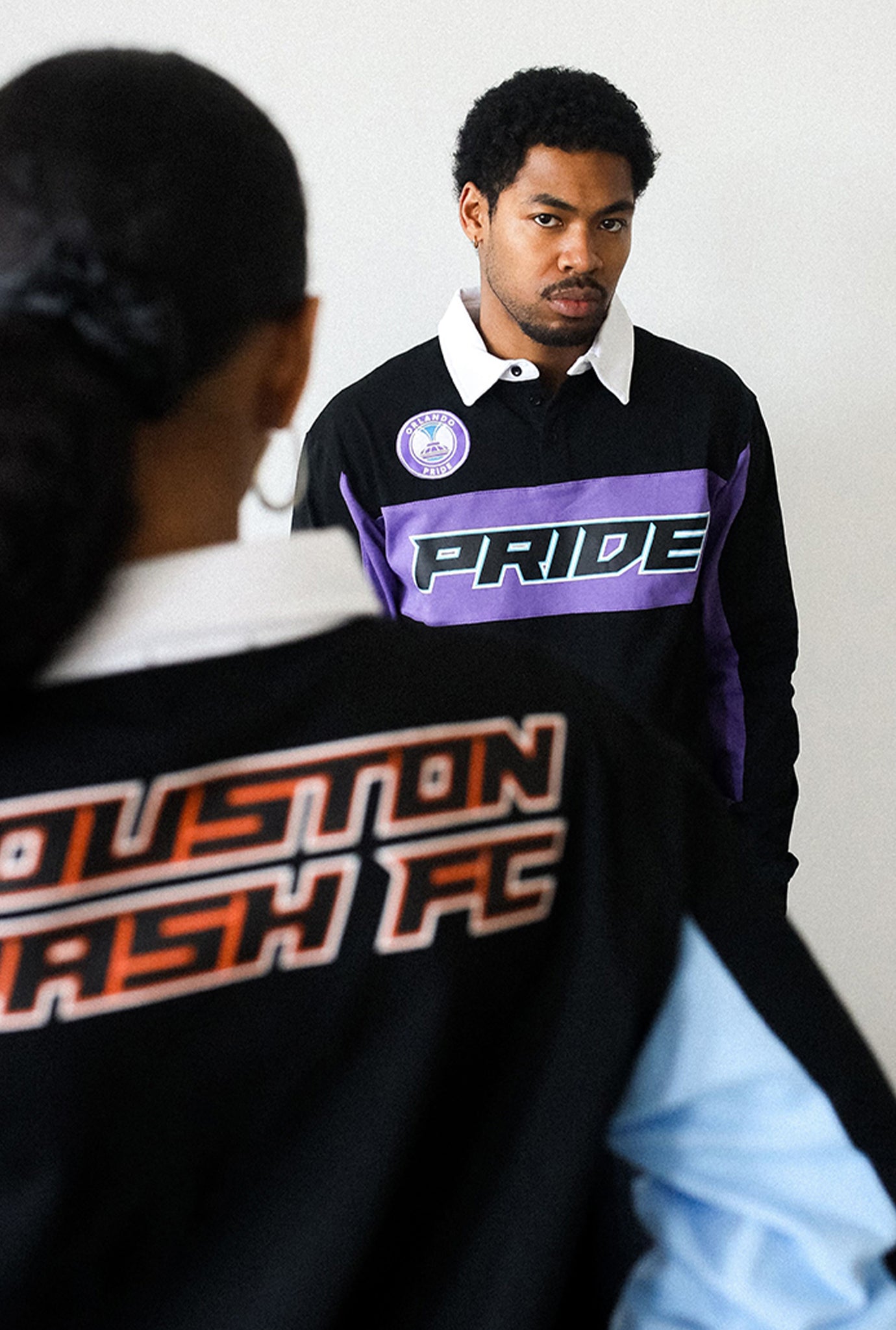 Polo de rugby Orlando Pride - Negra / Púrpura