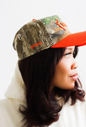 WNBA Breaking Barriers 9FORTY Snapback - Camo/ Orange