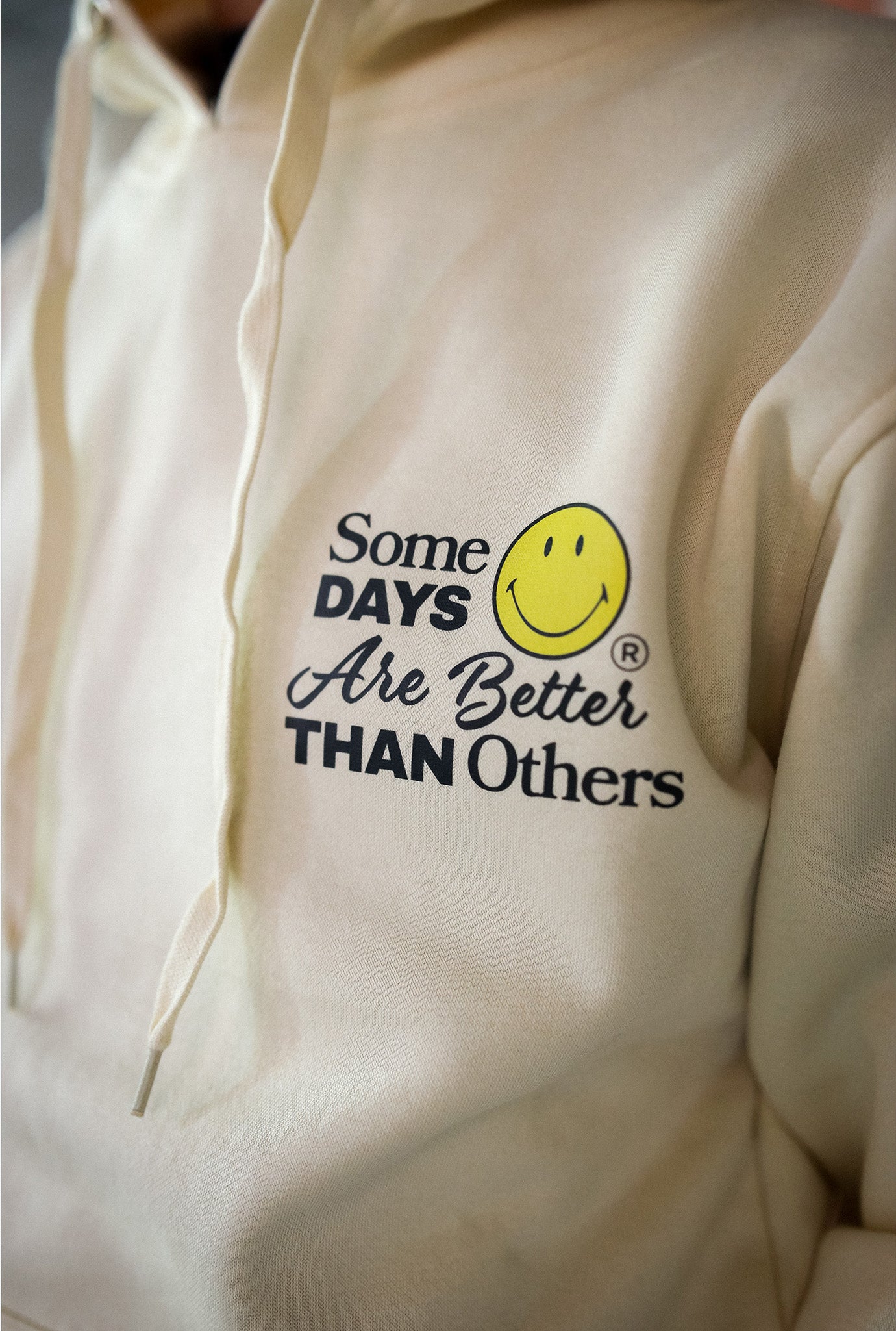 SMILEY: Some Days Are Better Than Others Hoodie - Ivory