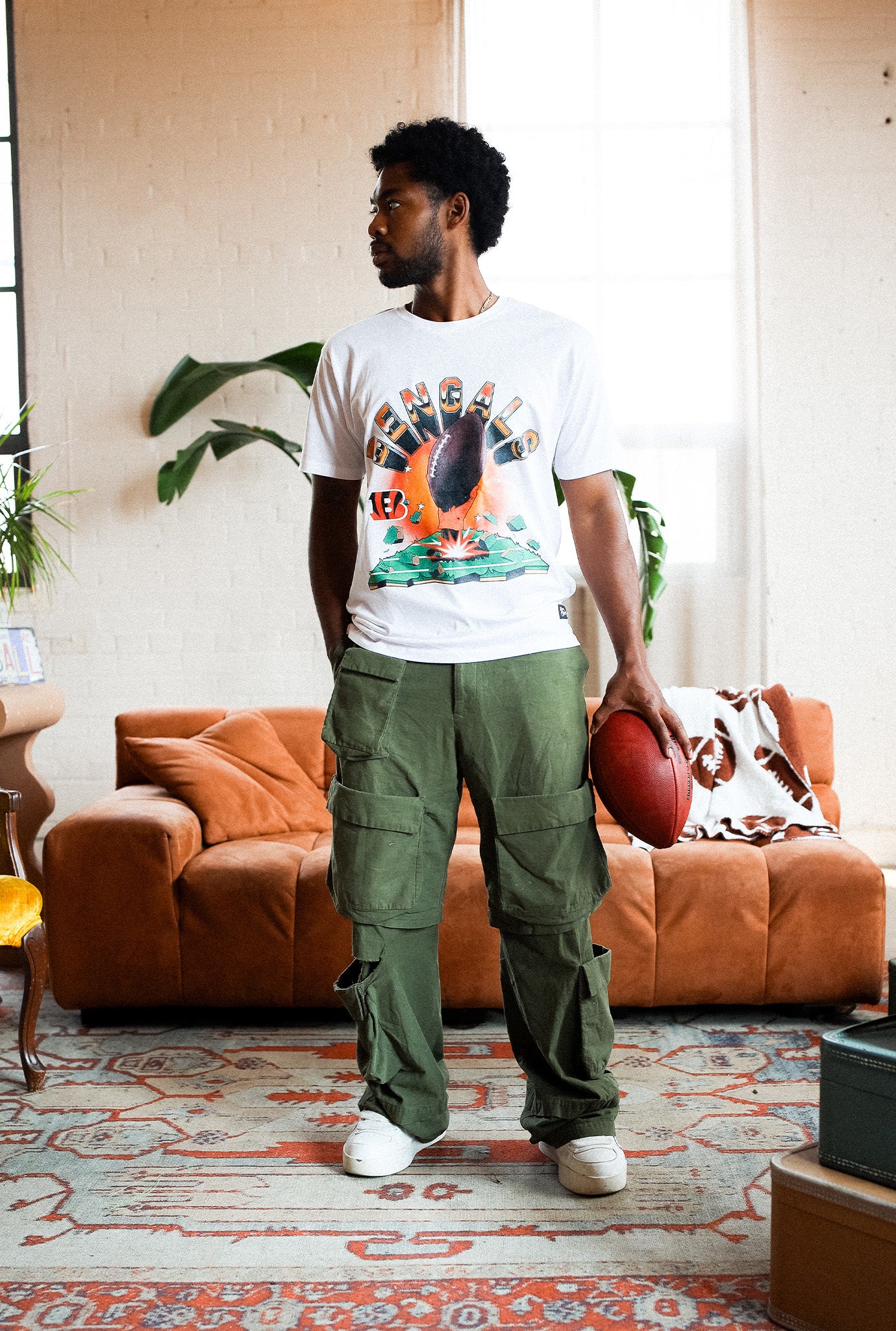 Cincinnati Bengals Vintage Clubhouse T-Shirt - White