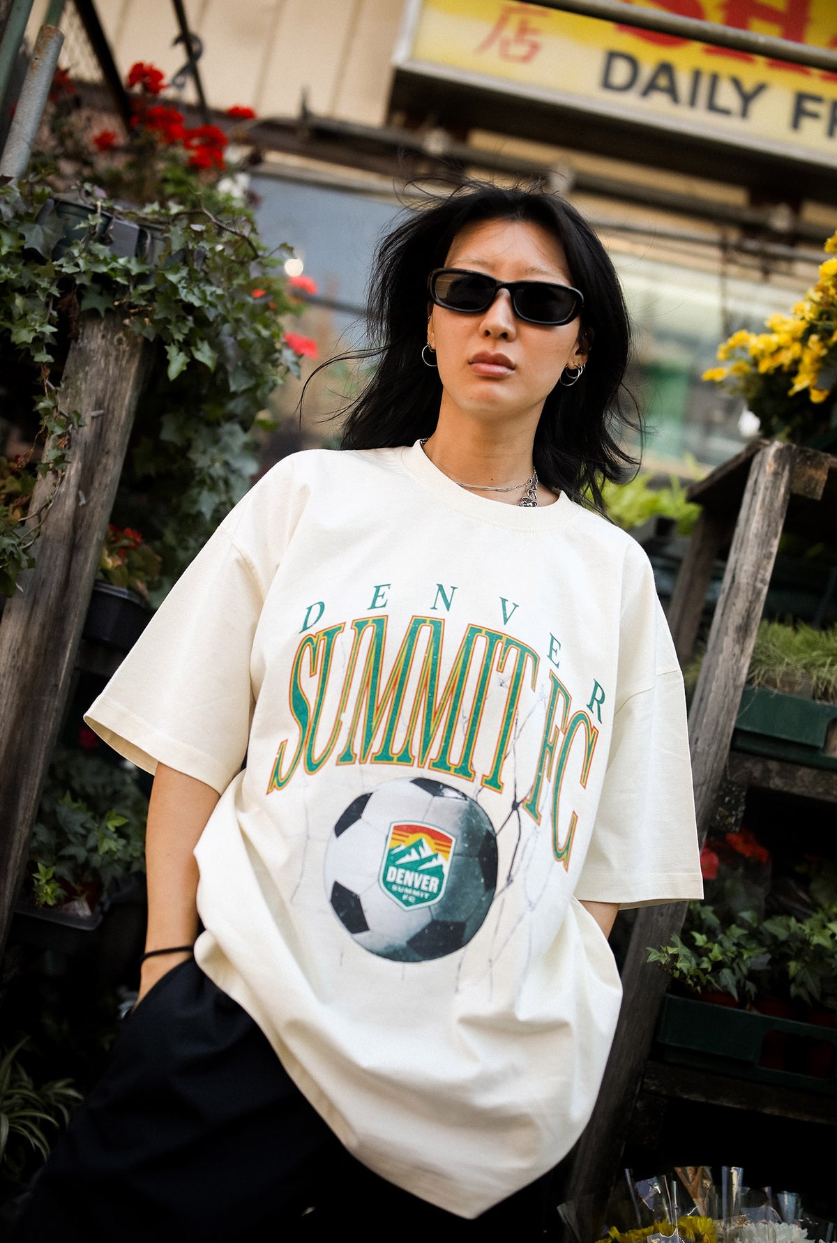 Denver Summit FC Heavyweight T-Shirt - Ivory
