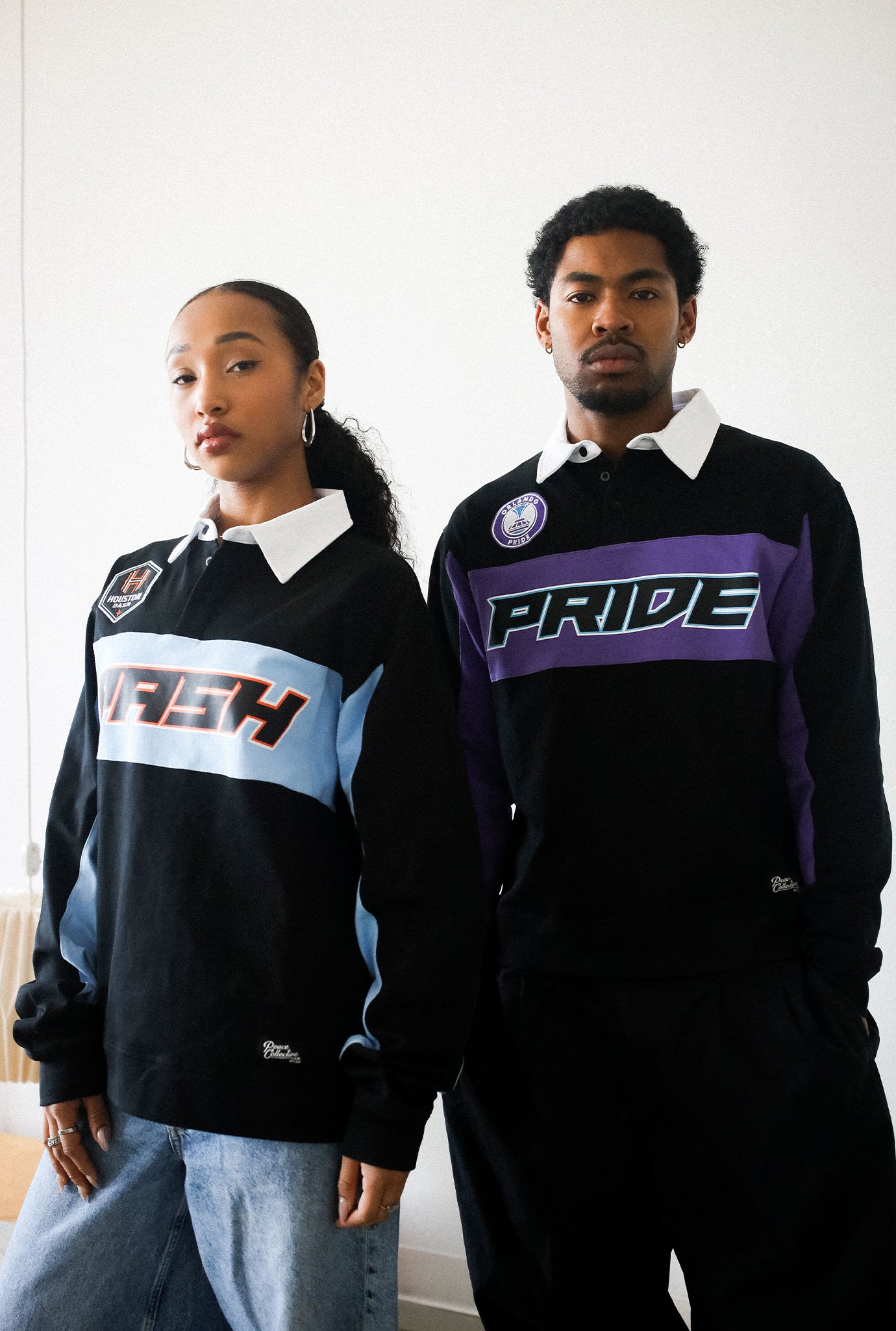 Polo de rugby Houston Dash - Negra / Azul