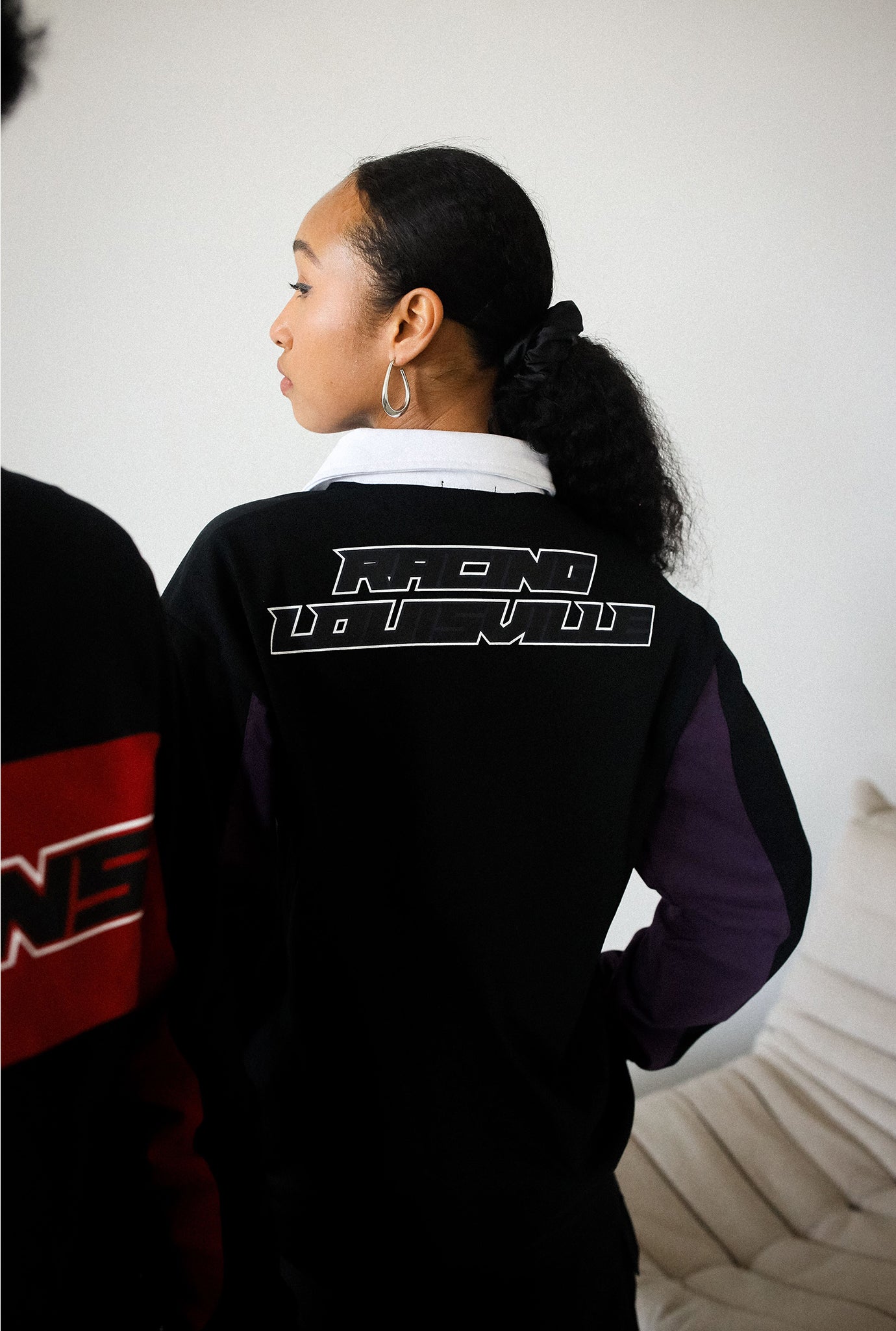 Racing Louisville FC Rugby Polo - Black / Deep Violet