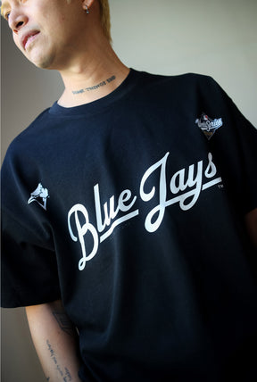 Toronto Blue Jays Script World Series 2025 Heavyweight T-Shirt - Black