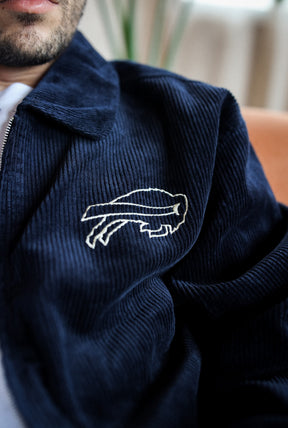 Buffalo Bills Sport Through Texture Corduroy Jacket - True Navy