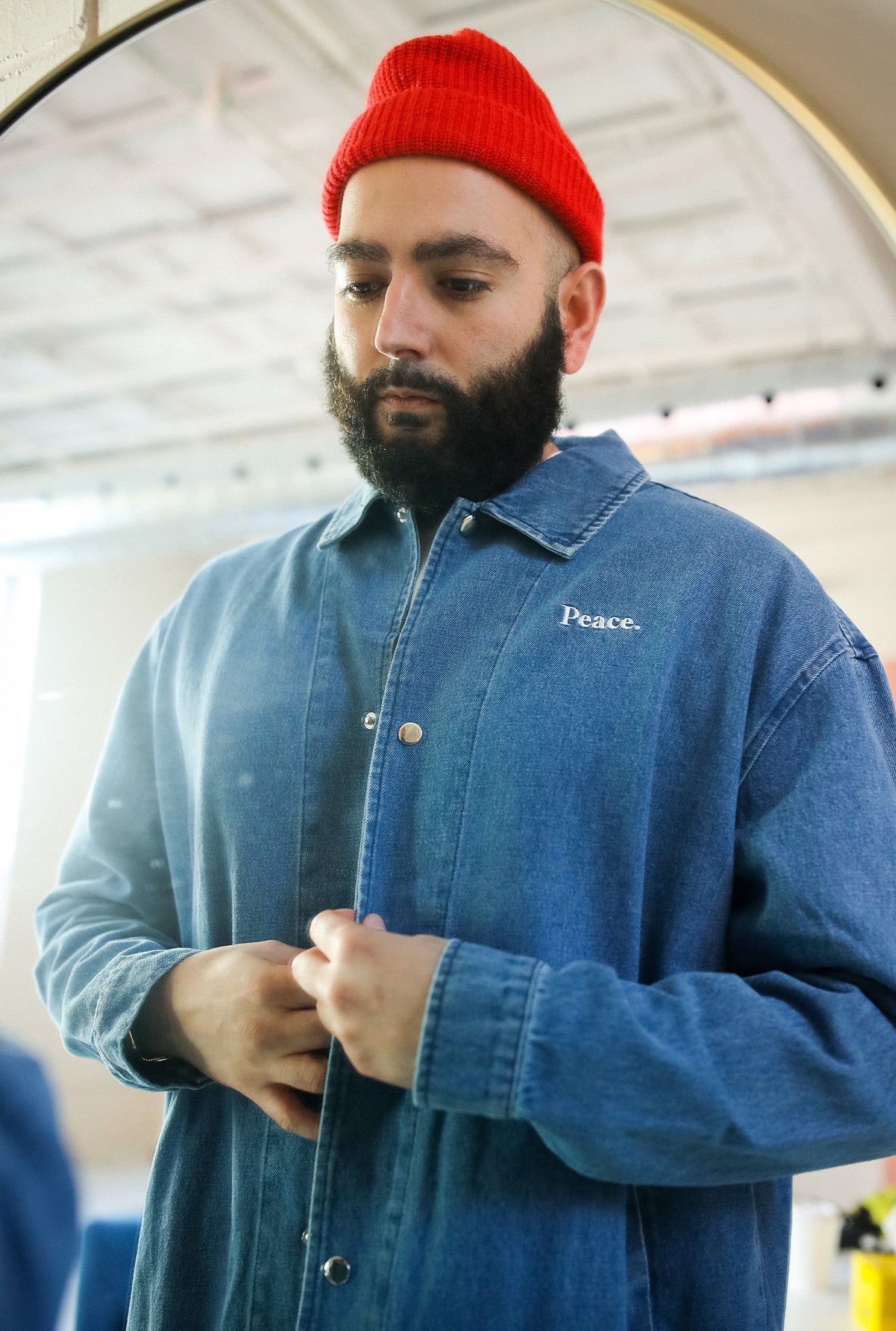 Home is Toronto Anniversary Coach Jacket - Denim