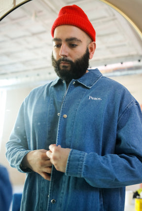 Home is Toronto Anniversary Coach Jacket - Denim